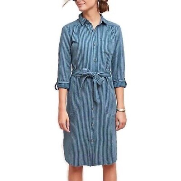 Anthropologie Dresses & Skirts - Anthropologie Bellamy Striped Shirtdress Size 6